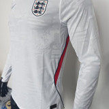 2026/27 England Home White Player Version Long Sleeve Soccer Jersey