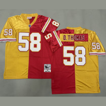D. THOMAS #58 Men's Kansas City Chiefs Retro NFL Jersey 酋长