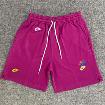 2025 NK Purple Embroidered Multicolor Logo Casual Short Pants CN02紫