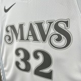 Mavericks FLAGG #32 White City Edition NBA Jersey