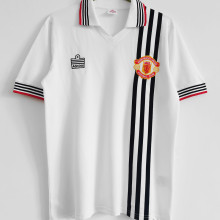 1975/1980 M Utd Away White Retro Soccer Jersey
