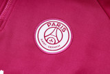 2025 PSG Red Hoody Zipper Jacket Tracksuit