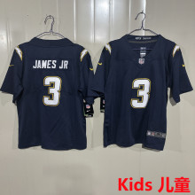JAMES JR #3 Los Angeles Chargers Kids NFL Jersey 闪电