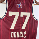 2024 ALL-STAR DONCIC #77 Red NBA Jerseys