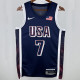 2024 Team USA DURANT #7 Sapphire Blue NBA Jersey