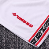 1998/1999 M Utd White Retro Kids Soccer Jersey