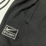 2024/25 Nk~ Black Pure Cotton Sports Trousers Zipper style