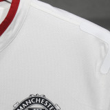 2013/14 M Utd Away White Retro Player Version Soccer Jersey