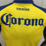 2011/12 Club America Home Yellow Retro Soccer Jersey