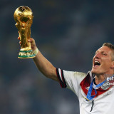 2014 Germany Home White Retro Player Version Soccer Jersey  3 Start 三星