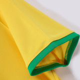 2000 Brazil Home Yellow Retro Soccer Jersey