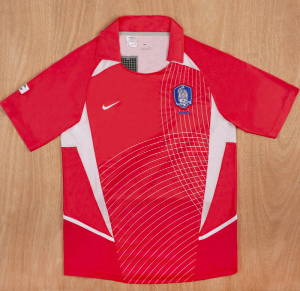 2002 Korea Home Retro Soccer Jersey