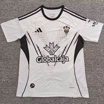2025/26 Albacete Home White Fans Soccer Jersey 阿尔巴赛特