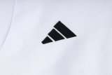 2025 Germany White Hoody Zipper Jacket