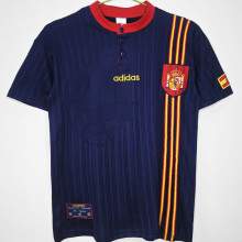 1996 Spain Away Retro Soccer Jersey