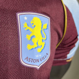 2025/26 Aston Villa Home Player Version Soccer Jersey
