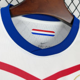 2010 Netherlands Away White Retro Long Sleeve Soccer Jersey