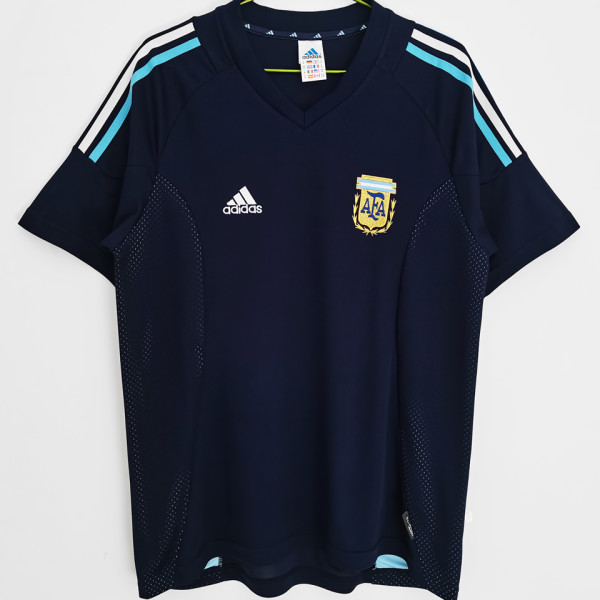 2002 Argentina Away Retro Soccer Jersey