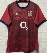2025 England Away Red Rugby Shirt  英格兰