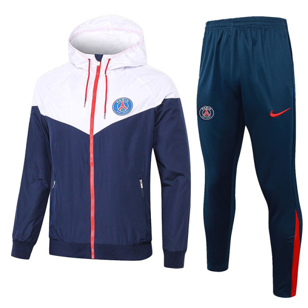 2025/26 PSG White Sapphire Blue Jacket Tracksuit