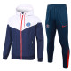 2025/26 PSG White Sapphire Blue Jacket Tracksuit