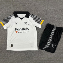 2025/26 Derby County Home Kids Soccer Jersey 德比郡
