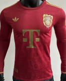 2025 BFC 125th Anniversary Edition Red Player Version  Long Sleeve Jersey
