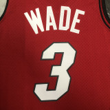 2005/06 Miami Heat WADE #3 Retro Red NBA Jerseys热压