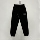 2024/25 Nk~ Black Pure Cotton Sports Trousers Zipper style