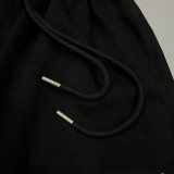 2024/25 Nk~ Black Pure Cotton Sports Trousers Zipper style