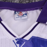 1996/97 RM Home White Blue Retro Kids Soccer Jersey