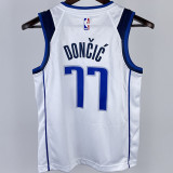 Mavericks DOECIC #77 White Kids NBA Jersey 热压