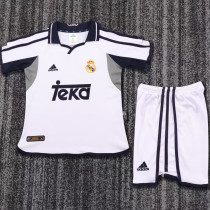 2000/2001 RM Home White Retro Kids Soccer Jersey