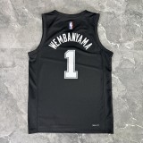 2026/27 Spurs WEMBANYAMA #1 Black City version NBA Jerseys