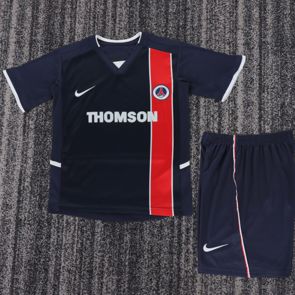 2002/2003 PSG Home Retro Kids Soccer Jersey