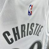 2025 Mavericks CHRISTIE #00 White City Edition NBA Jersey