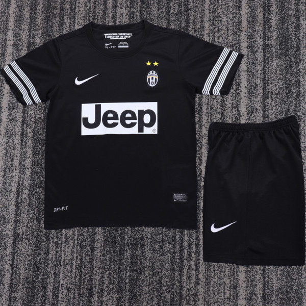 2012/2013 JUV Away Black Retro Kids Soccer Jersey
