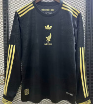 2025 Mexico Black Special Edition México de Oro Long Sleeve Fans Soccer Jersey