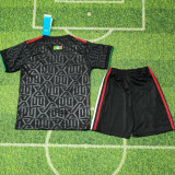 2025/26 Mexico Black Kids Soccer Jersey