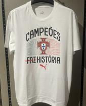 2025/26 Portugal CHAMPIONS White Pure Cotton Jersey