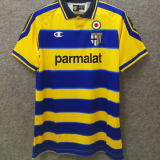1999/00 Parma Home Yellow Retro Soccer Jersey