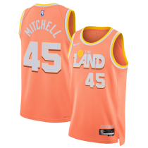 2026 Cleveland MITCHELL #45 Orange City version NBA Jerseys