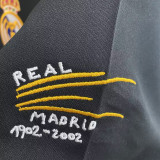 2002/03 RM Away Black Edición Centenaria Retro Jersey