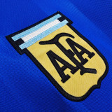 1986 Argentina Away Blue Retro Soccer Jersey