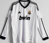 2012/13 RM Home White Retro Long Sleeve Soccer Jersey