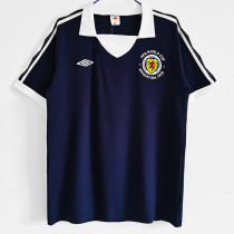 1978 Scotland White Retro Soccer Jersey