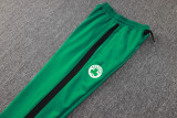 2024/25 Celtics Green Hoody Zipper Jacket Tracksuit