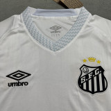 2025/26 Santos Home White Fans Soccer Jersey 女