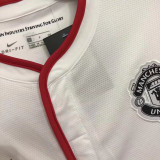 2013/14 M Utd Away White Retro Soccer Jersey