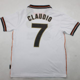 1999/2000 Valencia Home White Retro Soccer Jersey